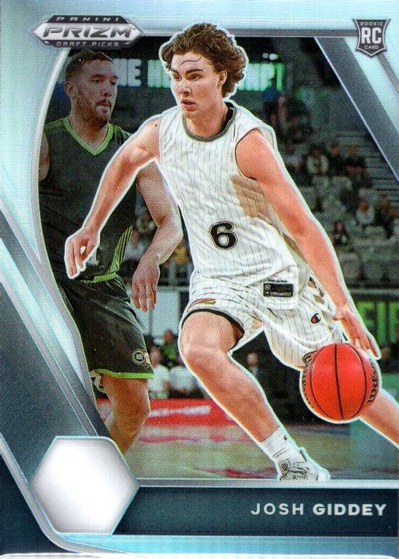 Josh Giddey 2021 Prizm Draft Picks #17 Silver Rookie SGC 9.5