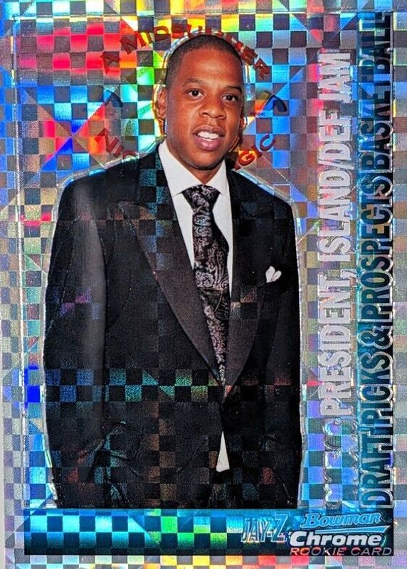 Jay-Z 2005 Bowman #151 Chrome - X-Fractor /150 Rookie SGC 9.5