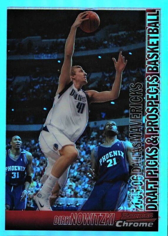 Dirk Nowitzki 2005 Bowman #10 Chrome - Refractor /300 PSA 8