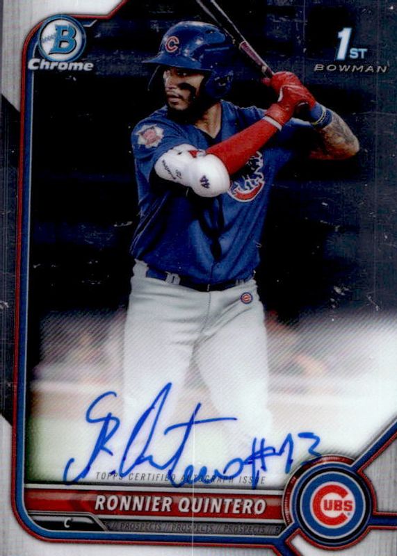 2022 Bowman #CPA-RQT Chrome Prospect Auto (1st)