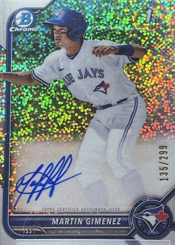 2022 Bowman #CPA-MGZ Chrome Prospect Auto - Speckle Refractor /299 (1st)
