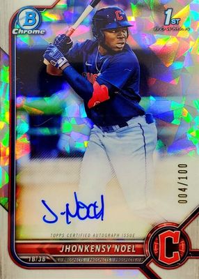 2022 Bowman #CPA-JN Chrome Prospect Auto - Atomic Refractor /100 (1st)