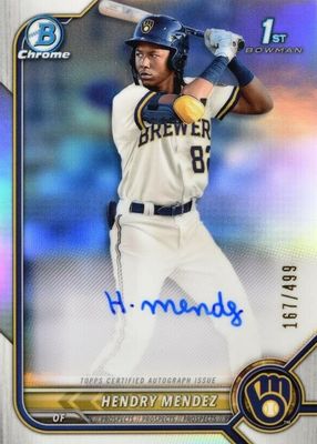 2022 Bowman #CPA-HM Chrome Prospect Auto - Refractor /499 (1st)