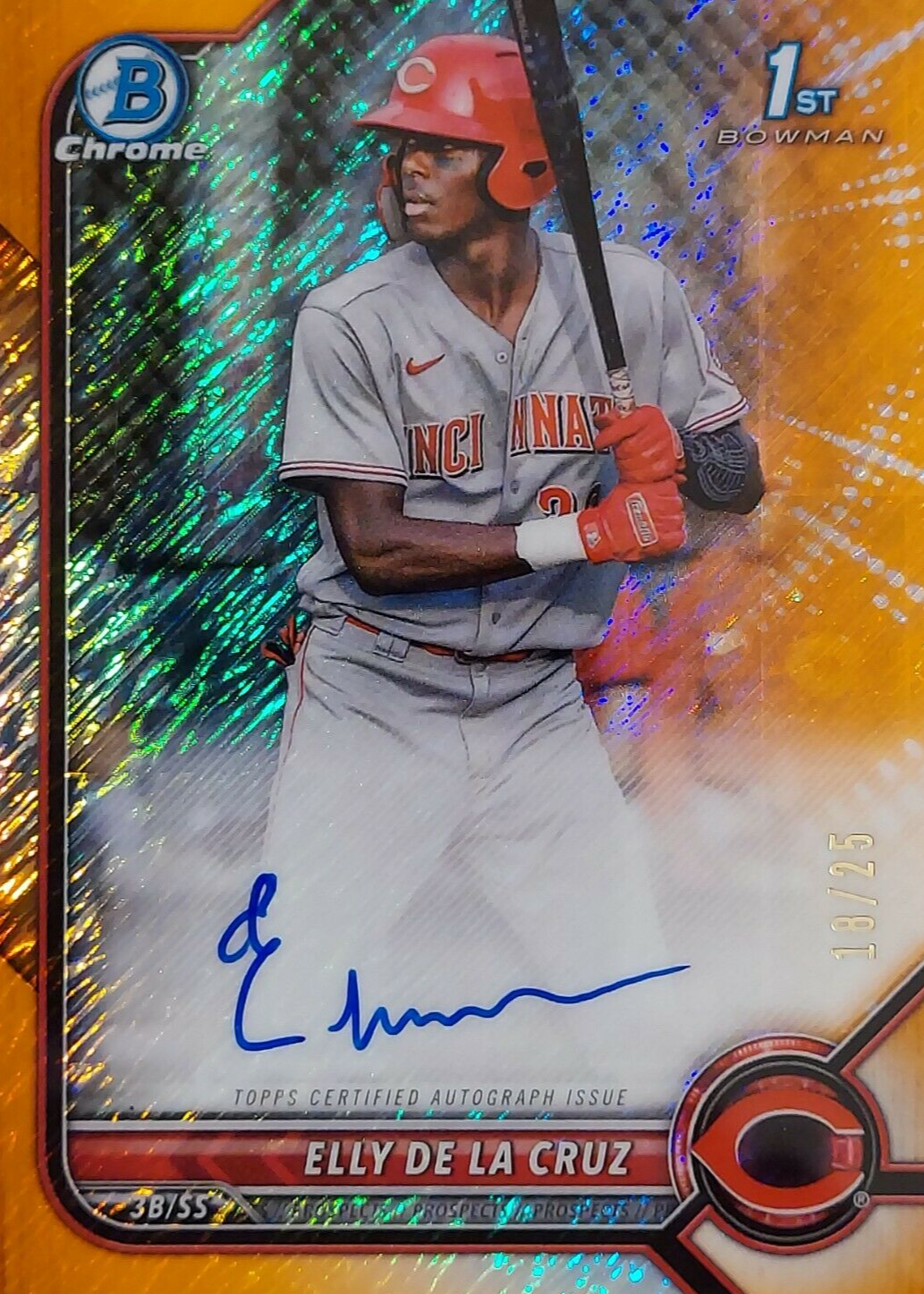 2022 Bowman Chrome Shohei Ohtani Aqua Ray Wave Refractor #'d