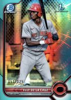 Elly De La Cruz 2022 Bowman #BCP-50 Chrome Prospects - Aqua 