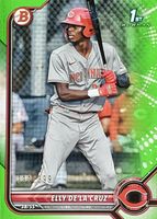Elly De La Cruz 2022 Bowman #BP-50 Paper Prospects - Neon