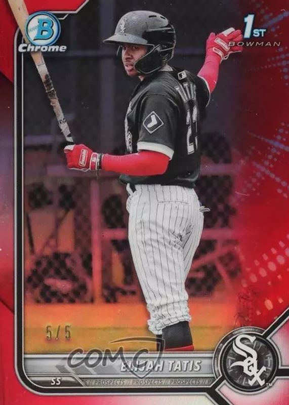 2022 Bowman #BCP-23 Chrome Prospects - Red Refractor /5 (1st)