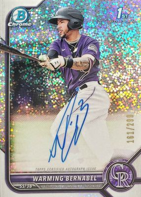 2022 Bowman #CPA-WB Chrome Prospect Auto - Speckle Refractor /299 (1st)