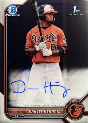 2022 Bowman #CPA-DHZ Chrome Prospect Auto (1st)