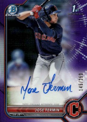 2022 Bowman #CPA-JF Chrome Prospect Auto - Purple Refractor /250 (1st)