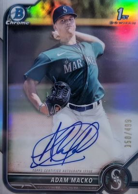 2022 Bowman #CPA-AM Chrome Prospect Auto - Refractor /499 (1st)