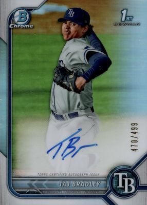 2022 Bowman #CPA-TB Chrome Prospect Auto - Refractor /499 (1st)