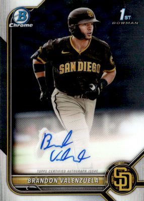 2022 Bowman #CPA-BV Chrome Prospect Auto (1st)