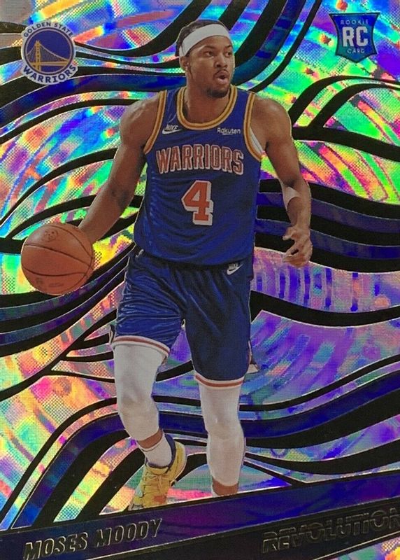 Moses Moody 2021 Revolution #104 Fractal Rookie RAW