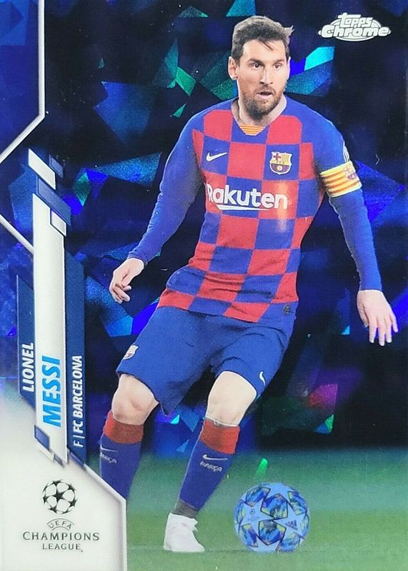 Lionel Messi 2019 Topps Chrome UEFA Champions League Sapphire