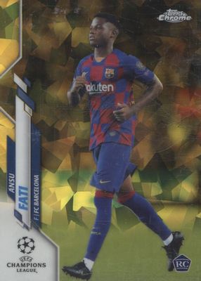 2019 Topps Chrome UEFA Champions League Sapphire Edition #45 Yellow /99