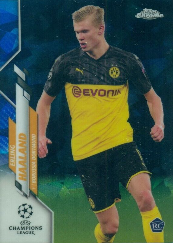 Erling Haaland 2019 Topps Chrome UEFA Champions League Sapphire