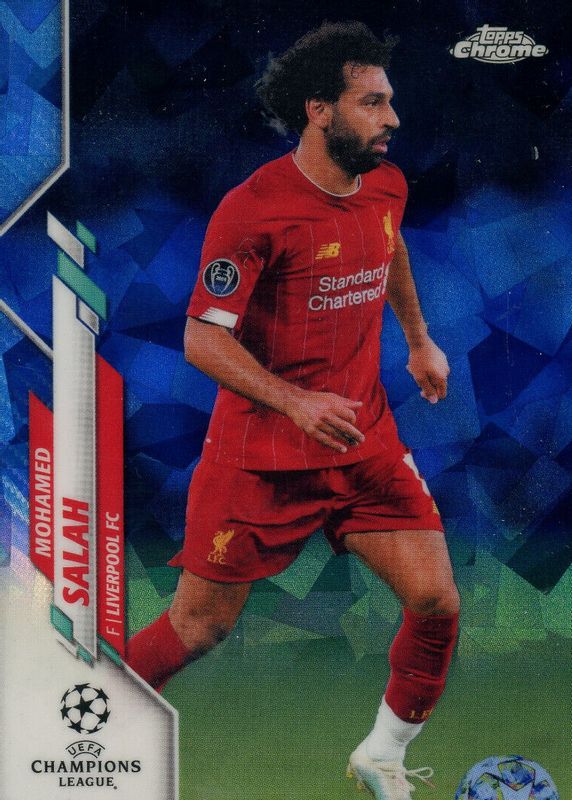 Mohamed Salah 2019 Topps Chrome UEFA Champions League Sapphire Edition #69 Base PSA 10