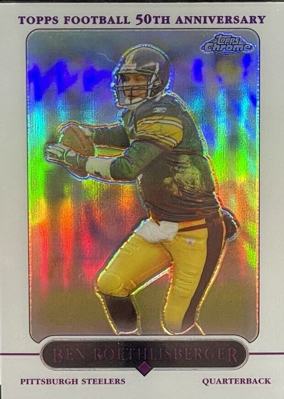 Ben Roethlisberger 2005 Topps Chrome #93 Refractor PSA 8