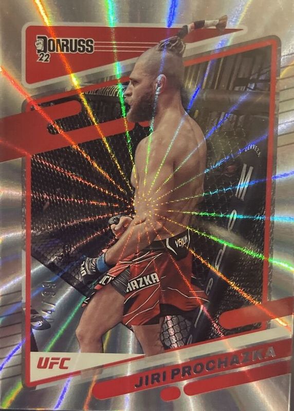 Jiri Prochazka 2022 Donruss UFC #81 Holo Laser /99 PSA 10