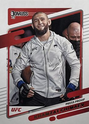 2022 Donruss UFC #14 Press Proof Silver