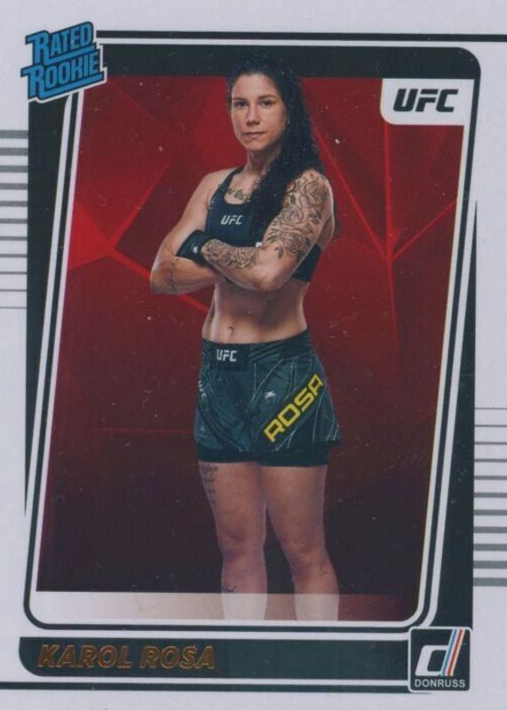 Karol Rosa 2022 Donruss UFC #217 Base Rookie RAW