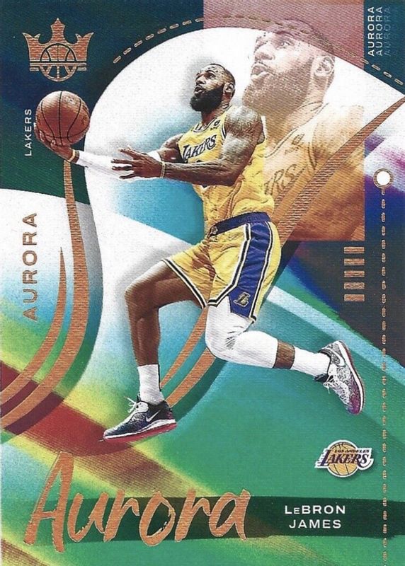 LeBron James 2021 Court Kings #2 Aurora /(SSP) PSA 10