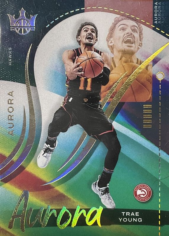 Trae Young 2021 Court Kings #6 Aurora /(SSP) PSA 10