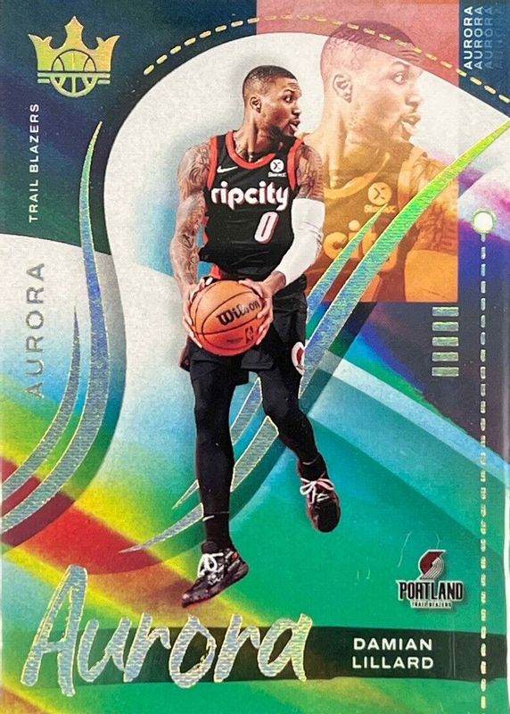 Damian Lillard 2021 Court Kings #8 Aurora /(SSP) BGS 10 PRISTINE