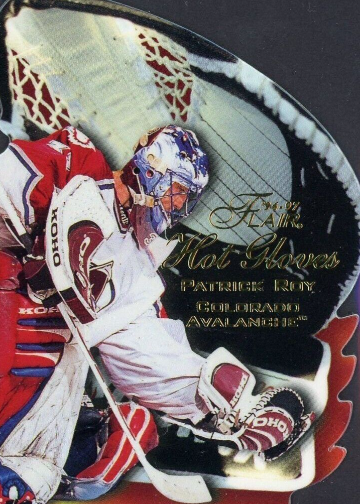 FLAIR NHLカード HOT GLOVES PATRICK ROY #10 送料無料 中古 IT1 Patrick Roy 1996 Flair #10 Hot Gloves Price Guide - Sports