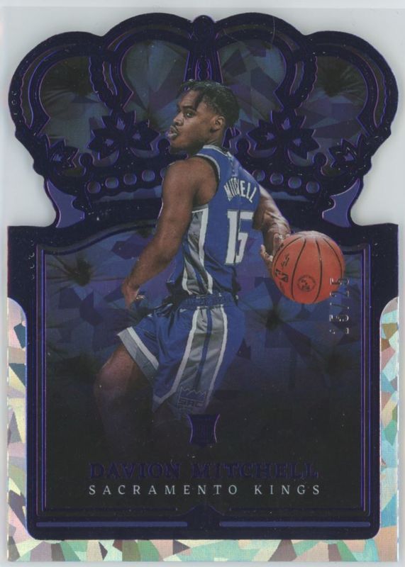 Davion Mitchell 2021 Crown Royale #41 Purple Crystal /25 Rookie BGS 9.5