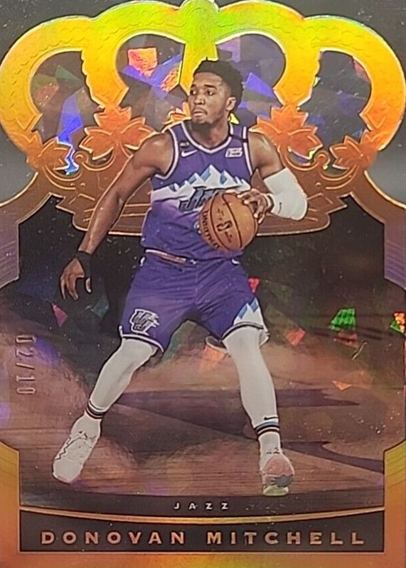 Davion Mitchell 2021 Crown Royale #41 Gold Crystal /10 Rookie RAW