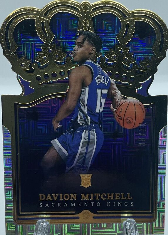 Davion Mitchell 2021 Crown Royale #41 Asia Exclusive Gold /10 Rookie SGC 10