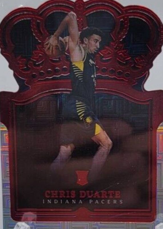 Chris Duarte 2021 Crown Royale #81 Asia Exclusive Red Rookie PSA 10