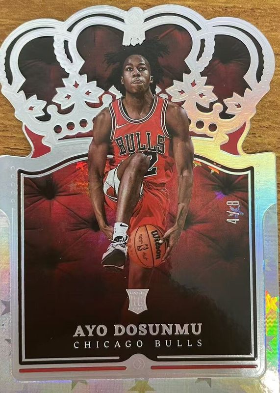 Ayo Dosunmu 2021 Crown Royale #85 Lucky Envelopes /8 Rookie PSA 10