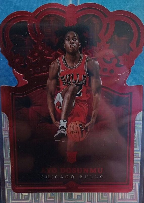 Ayo Dosunmu 2021 Crown Royale #85 Asia Exclusive Red Rookie PSA 10