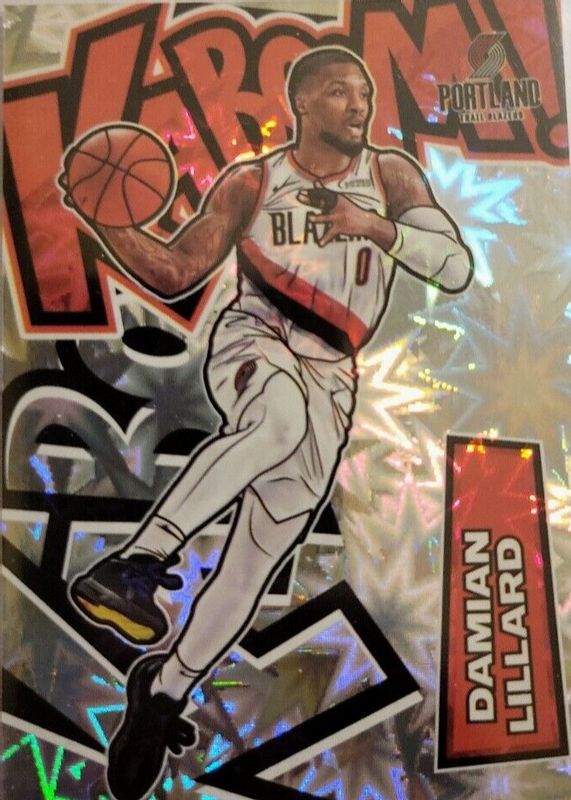 Damian Lillard 2021 Crown Royale 8 Kaboom! Price Guide Sports Card