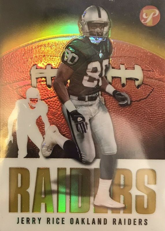 Jerry Rice 2003 Topps Pristine #9 Veteran Gold Refractor /150 SGC 9.5