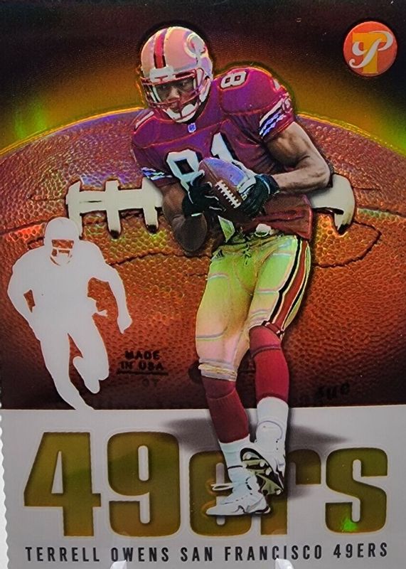 Terrell Owens 2003 Topps Pristine #23 Veteran Gold Refractor /150 SGC 10