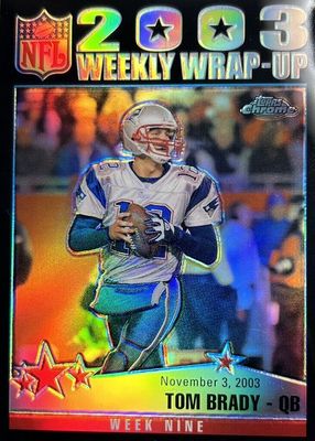 2004 Topps Chrome #154 Weekly Wrap Up - Black Refractor /100