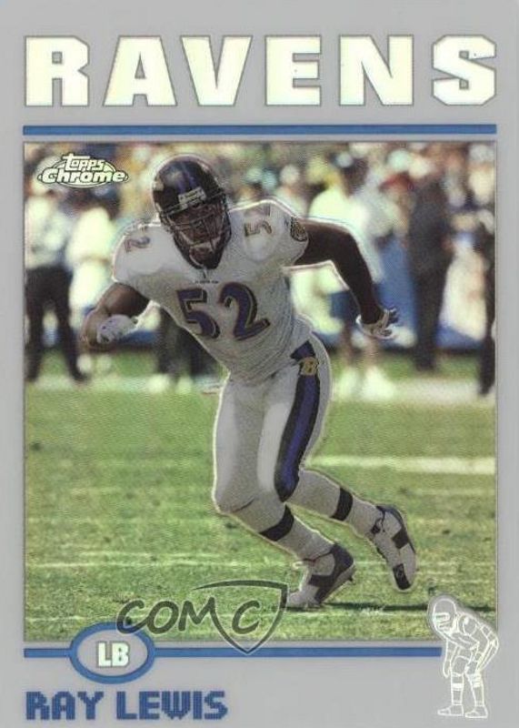 Ray Lewis 2004 Topps Chrome #87 Refractor PSA 10