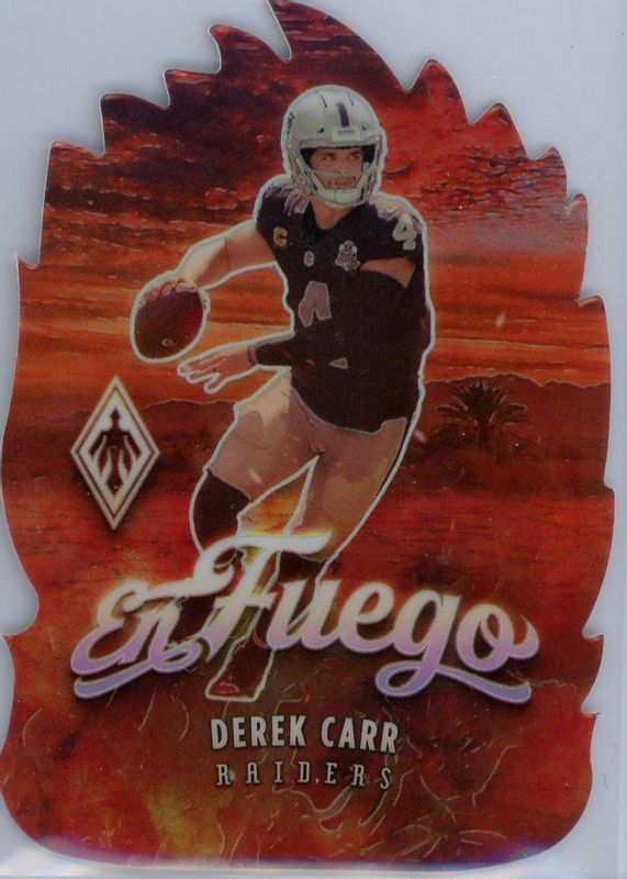 Derek Carr 2021 Phoenix #EF-9 En Fuego /(SSP) RAW