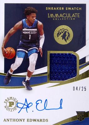 2020 Immaculate #RSS-AED Rookie Sneaker Swatch Signatures Premium /25