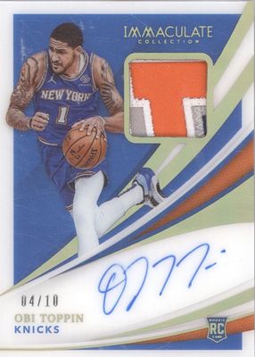 2020 Immaculate #115 Rookie Patch Auto - Gold /10