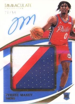 2020 Immaculate #PPA-TYM Premium Patch Autographs (/50)