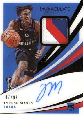 2020 Immaculate #135 Rookie Patch Auto /99