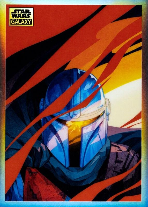 The Mandalorian #MN-9 2021 Topps Chrome Star Wars Galaxy Mandalorian Visions RAW