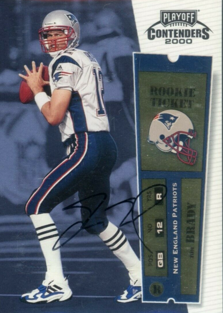 Tom Brady 2000 Contenders #144 Rookie Ticket Auto Price