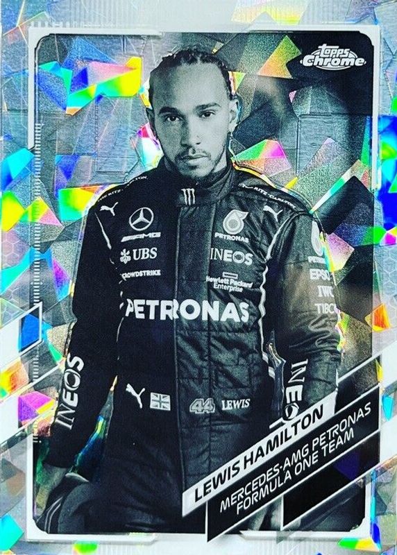 Lewis Hamilton 2021 Topps Chrome Formula 1 Sapphire Edition #1 Black & White /15 BGS 9.5