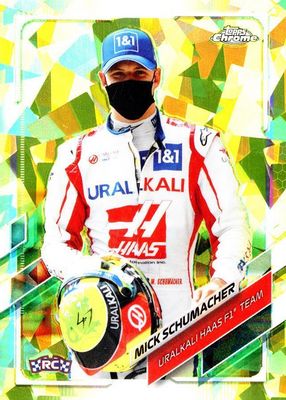 2021 Topps Chrome Formula 1 Sapphire Edition #51 Chartreuse /199